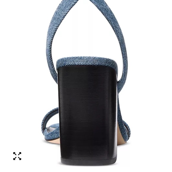 New MICHAEL Michael Kors Women's Merriam Block-Heel Sandals Blue Denim - Picture 3 of 3